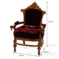 10000175-bis fauteuil merisier velours bordeaux trianon