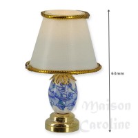 2210-bis lampe de table led fleurie bleue