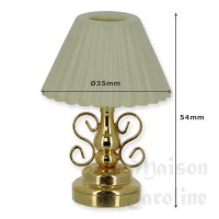 2244-bis lampe de table led laiton plissee