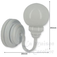 2288-bis applique led globe blanche