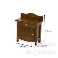 30073bis table de nuit noyer