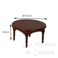 30453bis table ronde noyer