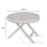 30861-bis table de jardin blanche