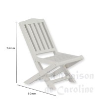 30871-bis 2 chaises de jardin blanches