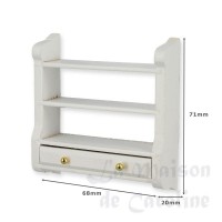 30891-bis etagere murale av tiroirs blanche