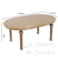 31129-bis table ovale louis xvi non vernie