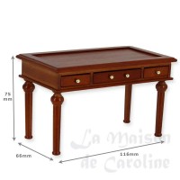 31157-bis bureau louis xvi merisier