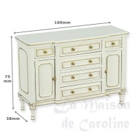 375421-bis commode louis xvi ivoire-or