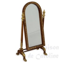 387871 miroir sur pied style empire