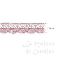 636710bis rideau dentelle rose