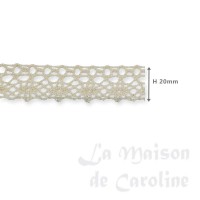 636911bis rideau dentelle beige