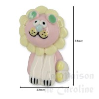 70204-bis lion en ceramique