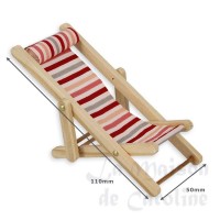 71325-bis chaise longue rayee rouge
