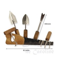 71350-bis 6 petits outils de jardin assortis
