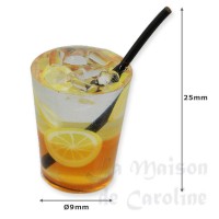 72001-bis verre a cocktail rondelle de citron et paille