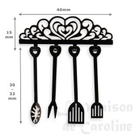 720311-bis set 4 ustensiles cuisine support coeur