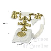 73193-bis telephone antique blanc