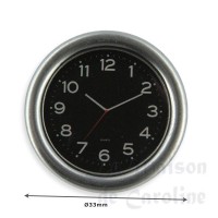 73685-bis horloge ronde noire