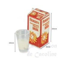 73912-bis bouteille de lait avec verre