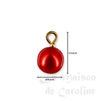 74615-bis 5 grandes boules de noel rouges