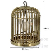 76751-bis cage a oiseau ronde en laiton