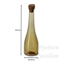 77042-bis bouteille jaune avec bouchon liege