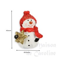 78491-bis bonhomme de neige assortis 1pc