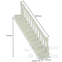 798351-bis escalier rampe a droite, blanc