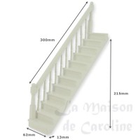 798361-bis escalier rampe a gauche, blanc