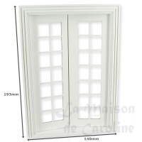 81071-bis double-porte petits carreaux blanc