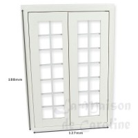 81071-bis1 double-porte petits carreaux blanc