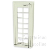 81101-bis1 porte simple petits carreaux blanche