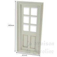 81121-bis porte moitie vitree, blanche