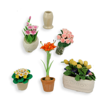 Fleurs et vases