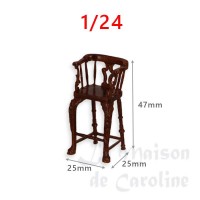 s390570bis chaise haute de bar merisier (1:24)