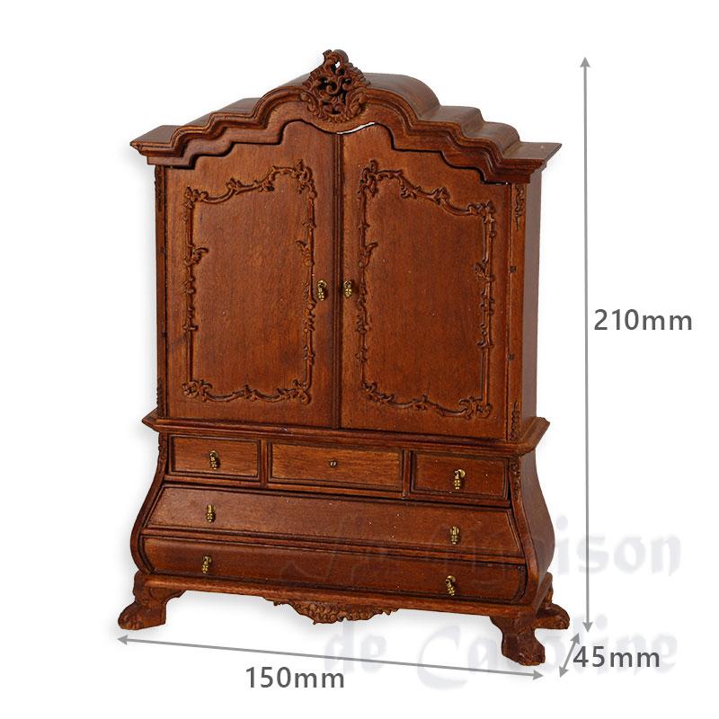 Armoire Rococo 5 tiroirs un abattant Bilder 2