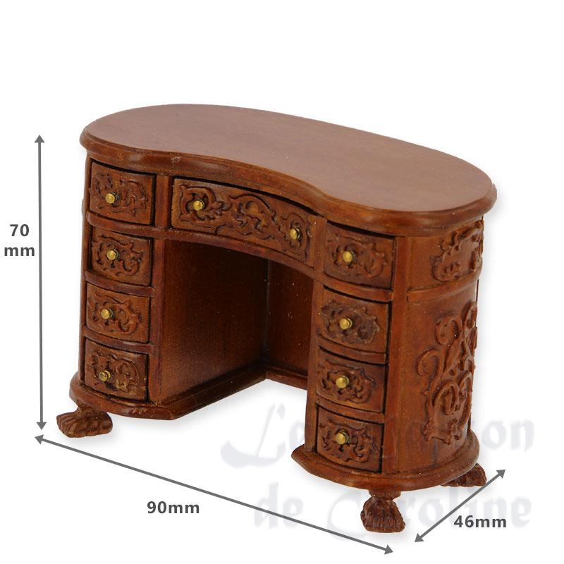 Bureau sculpté merisier Bilder 1