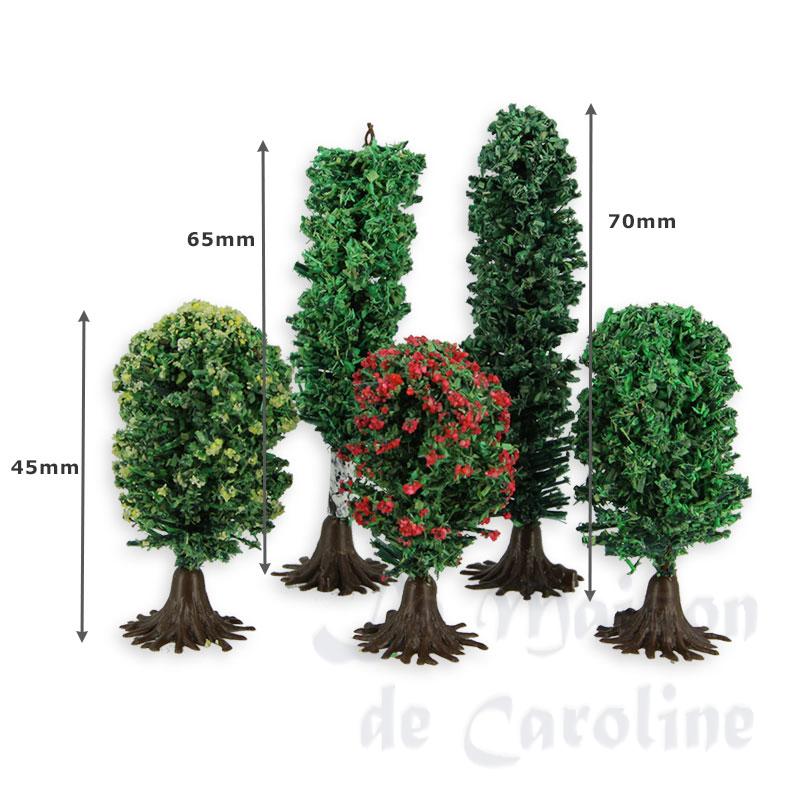 Lot de 5 petits arbustes 1/12 Lot de 5 petits arbustes 1/12