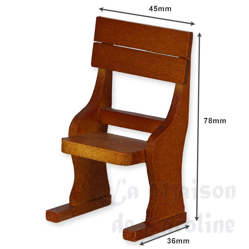 Chaise d'école merisier Bilder 1