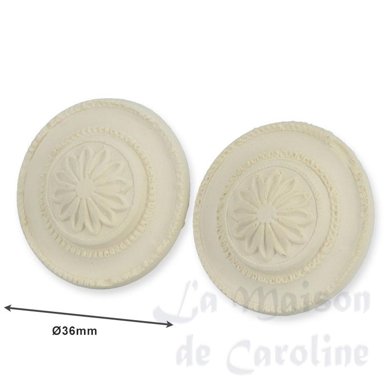Rosaces plafond en plâtre 2pcs Bilder 1