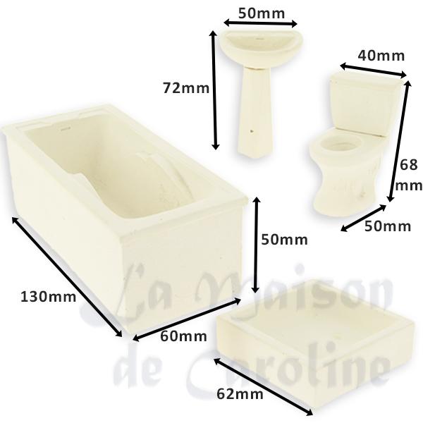 Salle de bain blanche 4 pcs - traces de colle - miniature 1/12 photo 2 Salle de bain blanche 4 pcs - traces de colle - miniature 1/12 photo 2