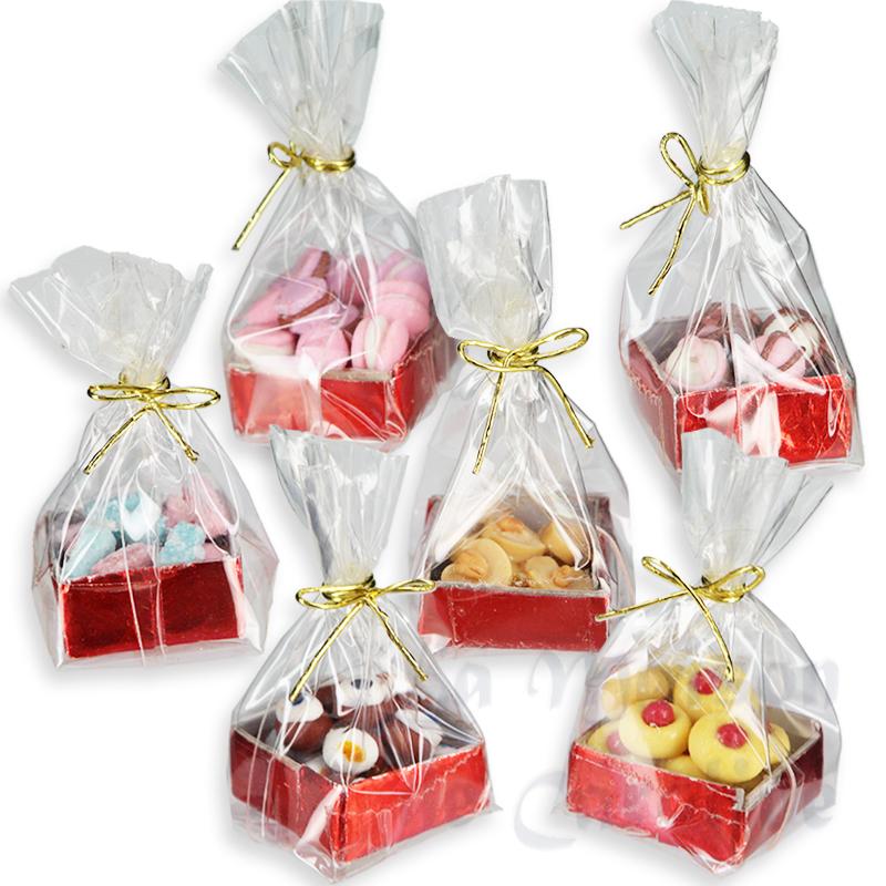 boîte rouge de présentation avec cookies ou macarons 1pc  miniature 1/12