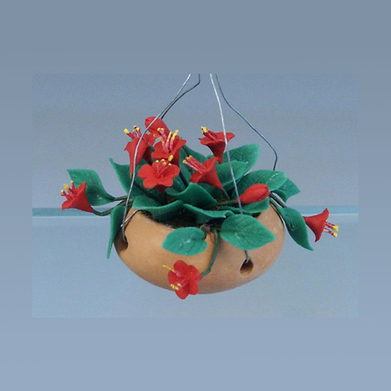 Suspension fleurs rouges, Miniatures