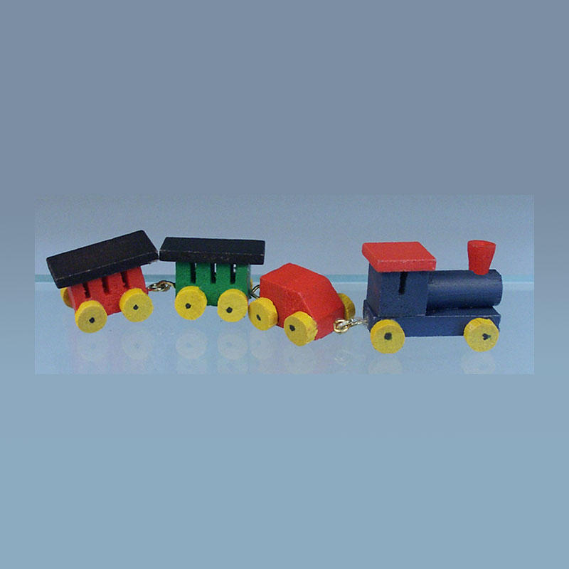 Jouet bois train de couleur, Miniatures