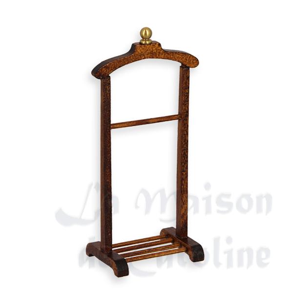 Valet de chambre merisier meuble miniature 1/12