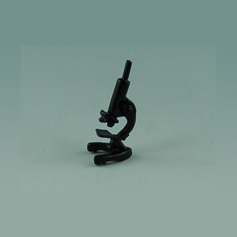 Microscope noir en métal, Miniatures