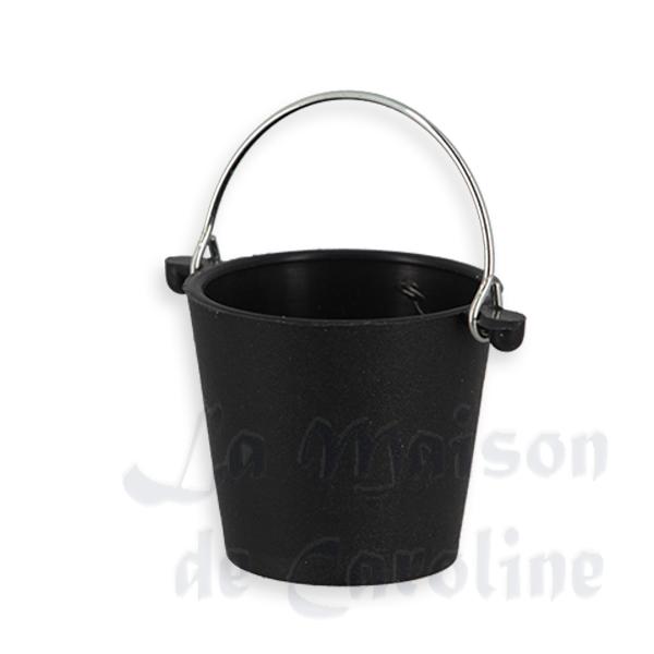 Seau noir miniature 1/12