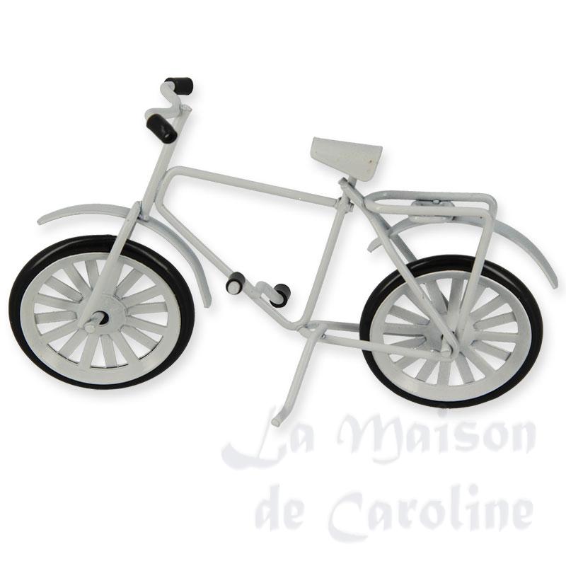 Vélo blanc métallique, Miniatures