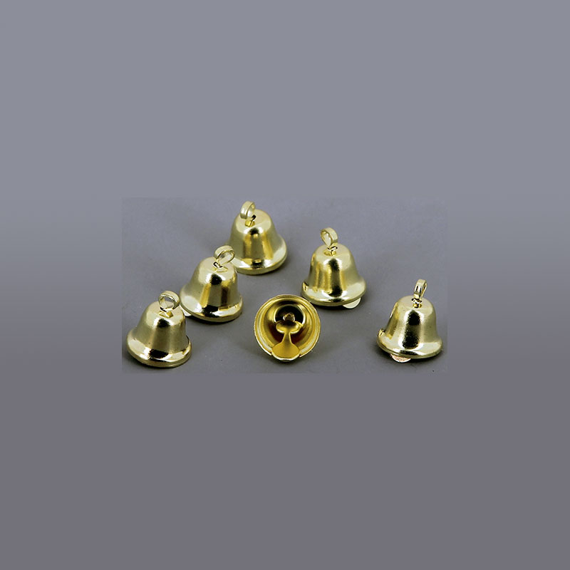 6 cloches dorées miniature 1/12