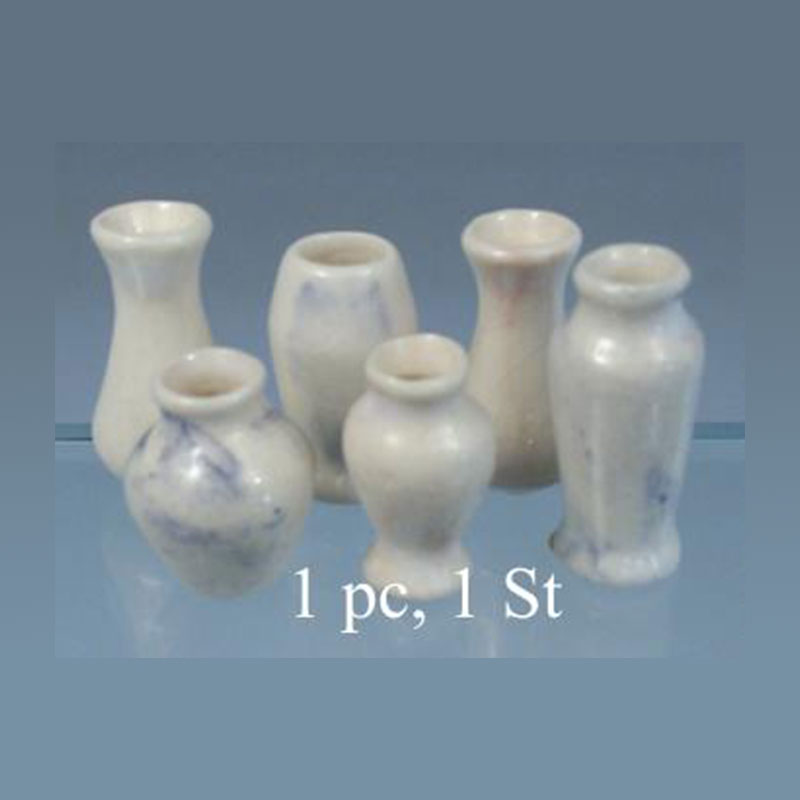 Vase blanc marbré (divers modèles), Miniatures